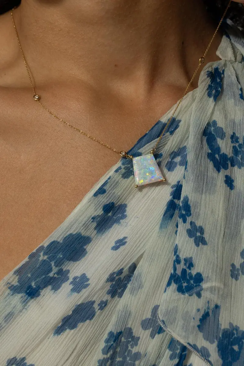 LISA NIK Australian Opal Necklace | Thumbnail 3