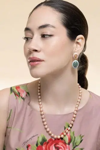 Lizzie Fortunato Aventurine Papaya Earrings | Thumbnail 4 Lizzie Fortunato Aventurine Papaya Earrings | Thumbnail 4
