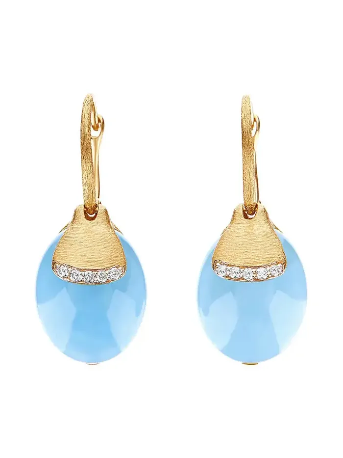 Azure Aquamarine Large Drop Earring Azure Aquamarine Large Drop Earring