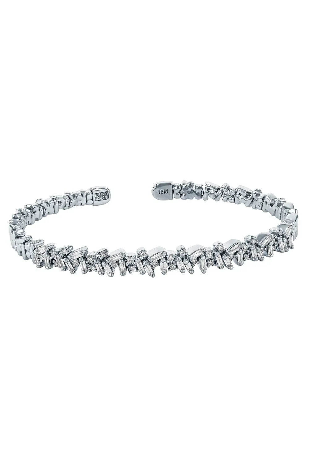 Suzanne Kalan Baguette Diamond Bangle