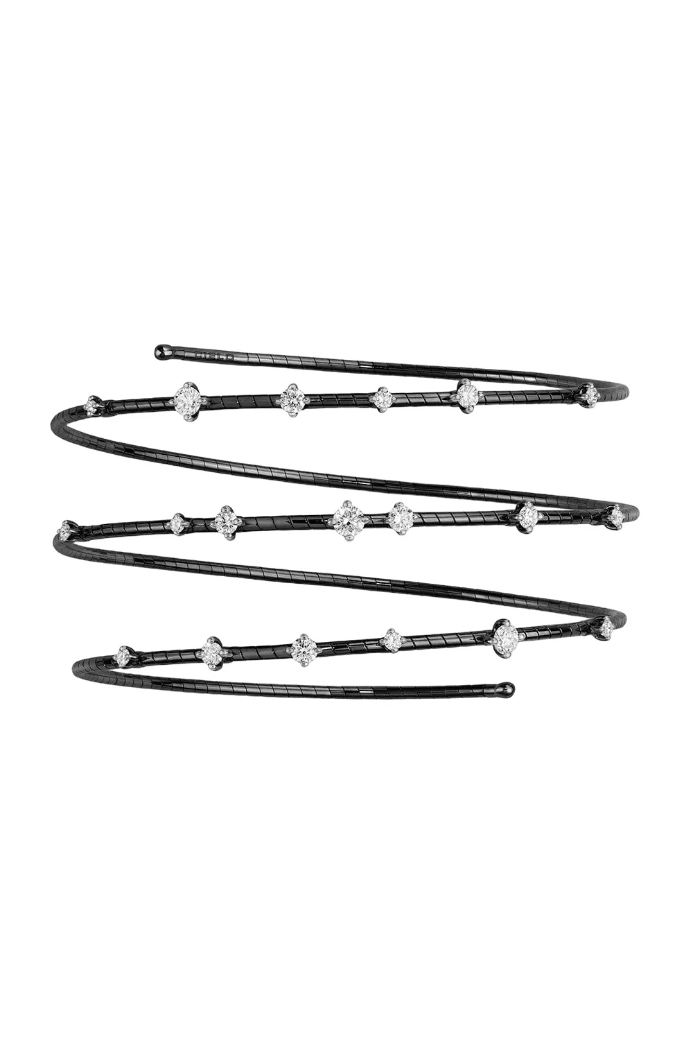 Black 3 Row Diamond Bracelet