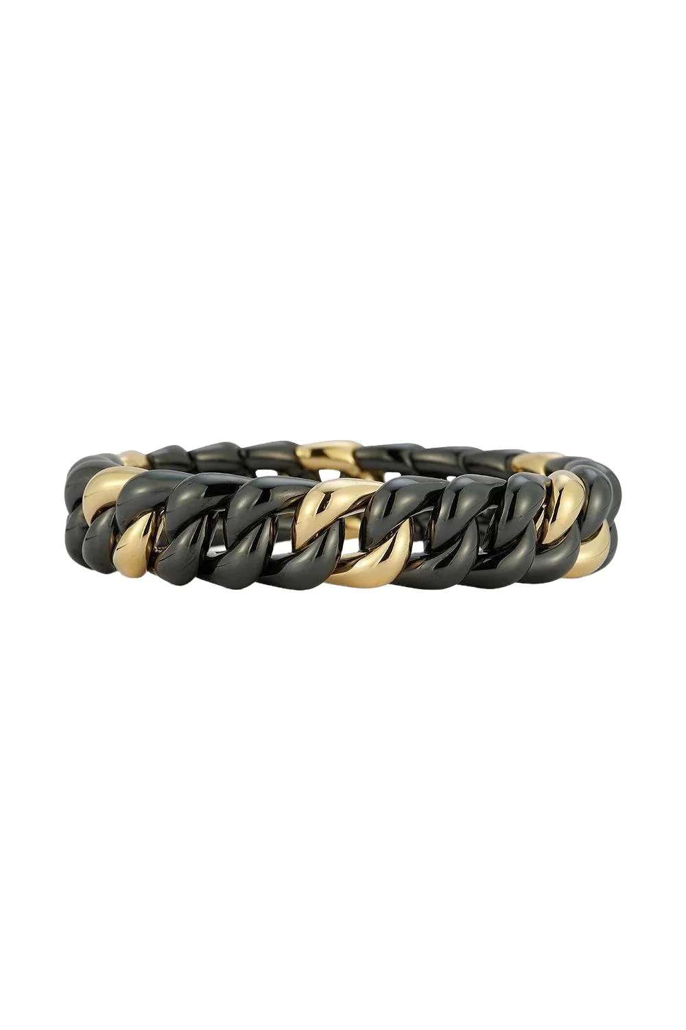 Black Ceramic Groumette Bracelet Black Ceramic Groumette Bracelet