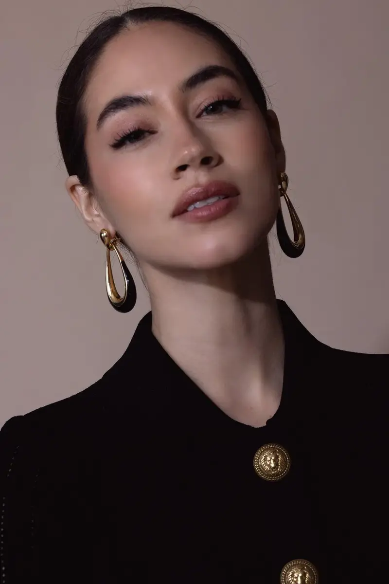 SIDNEY GARBER Black Door Knocker Earrings | Thumbnail 4