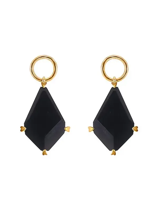 Black Onyx Earring Charms