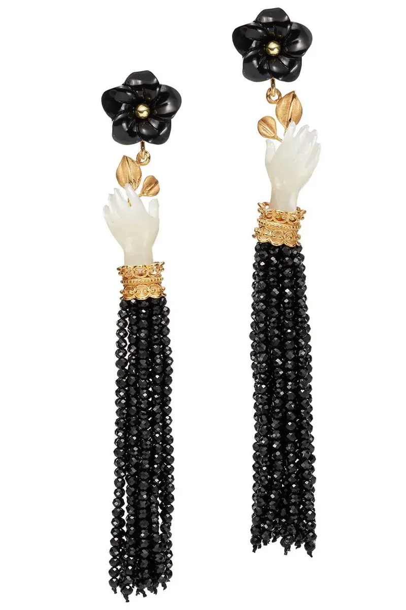 OF RARE ORIGIN Bloom Earrings - Black | Image 1 OF RARE ORIGIN Bloom Earrings - Black | Image 1