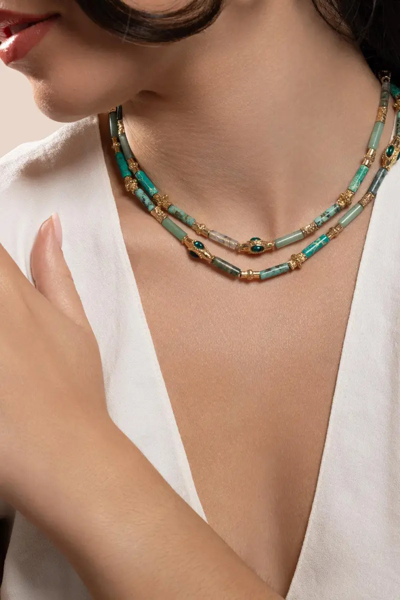 Gas Bijoux Blue Green Kali Necklace | Thumbnail 3