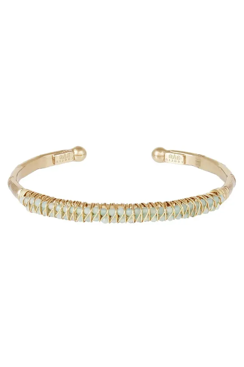 Gas Bijoux Blue Large Lyre Bracelet Bracelet | Image 1 Gas Bijoux Blue Large Lyre Bracelet Bracelet | Image 1