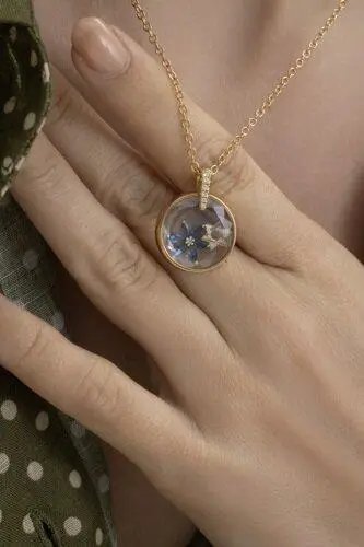LOQUET Blue Sapphire Bloom Charm | Thumbnail 3