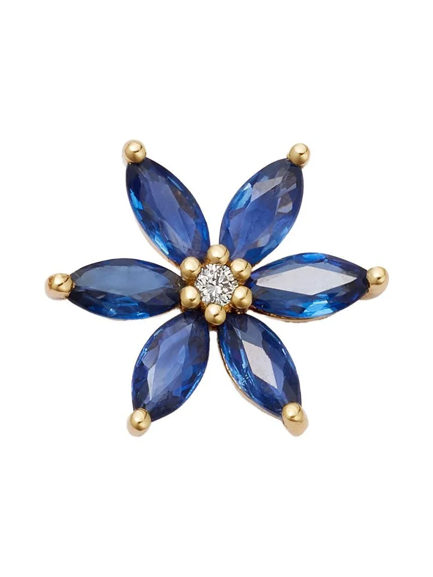 Blue Sapphire Bloom Charm Blue Sapphire Bloom Charm