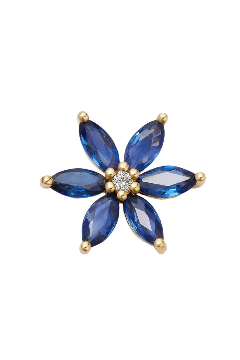 LOQUET Blue Sapphire Bloom Charm | Image 1 LOQUET Blue Sapphire Bloom Charm | Image 1