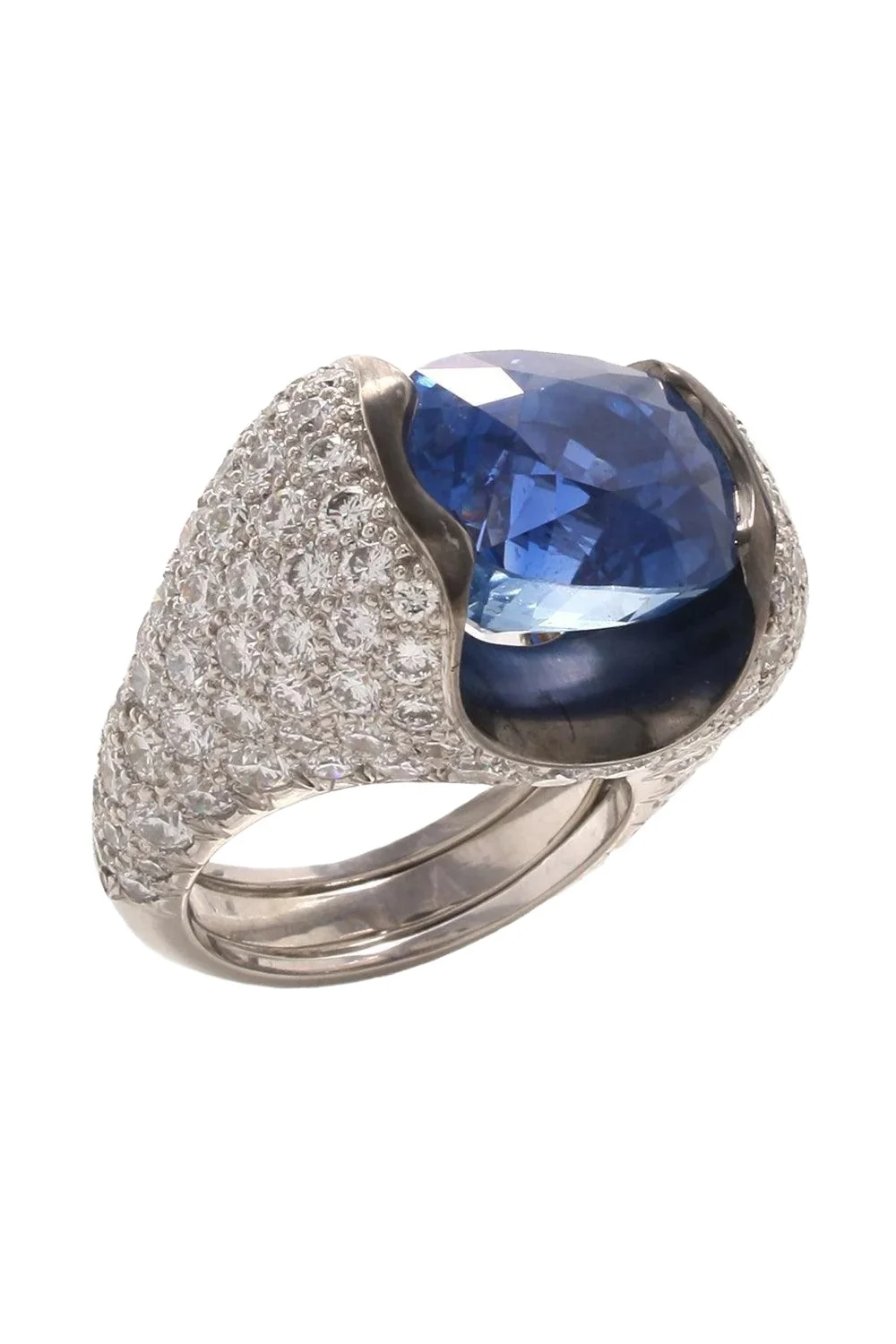 Blue Sapphire Diamond Ring Blue Sapphire Diamond Ring
