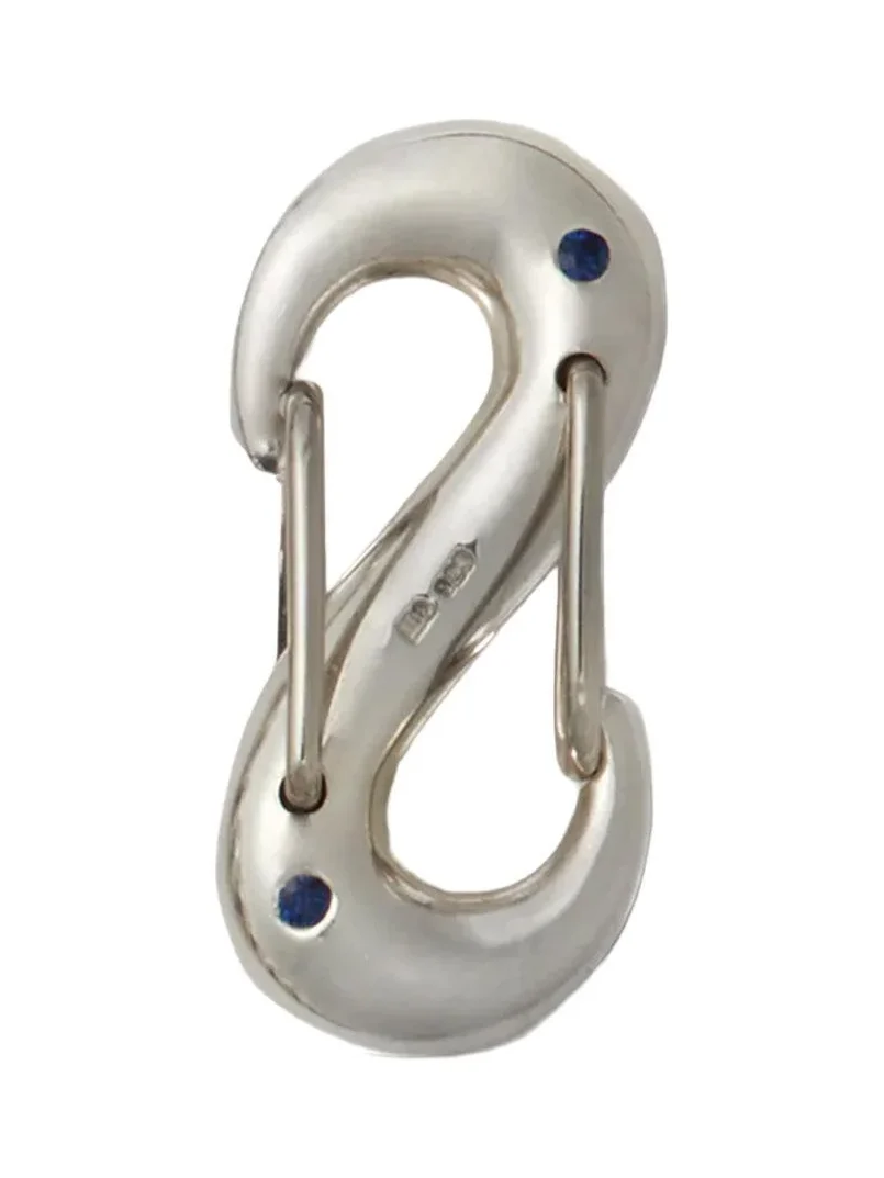 Marla Aaron Blue Sapphire Pushmipullyu Lock