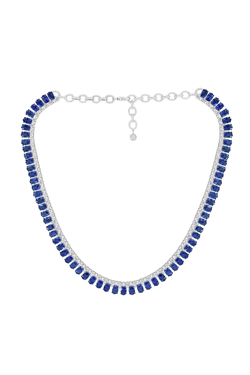 SUTRA Blue Sapphire Statement Necklace