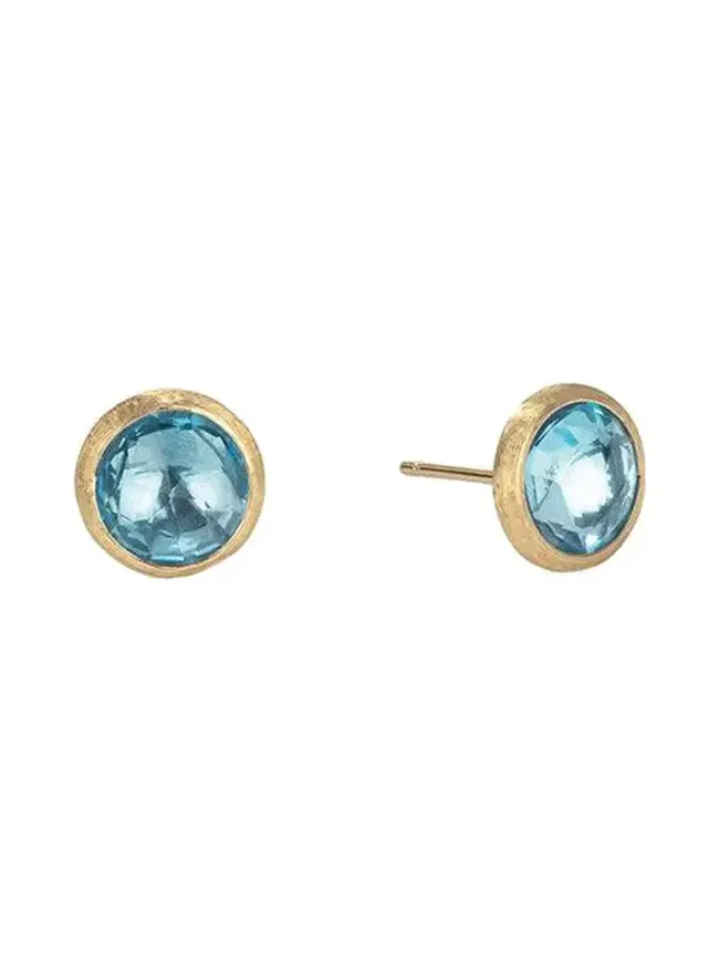 Blue Topaz Jaipur Stud Earrings Blue Topaz Jaipur Stud Earrings