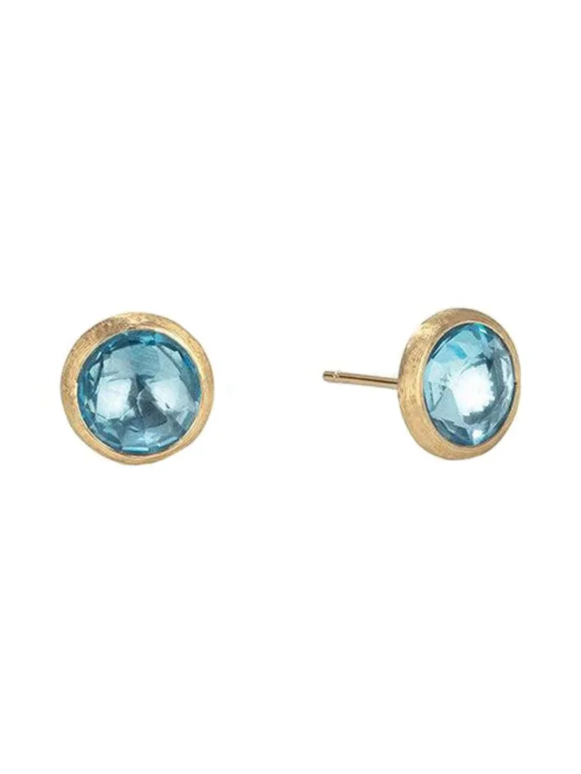 Blue Topaz Jaipur Stud Earrings