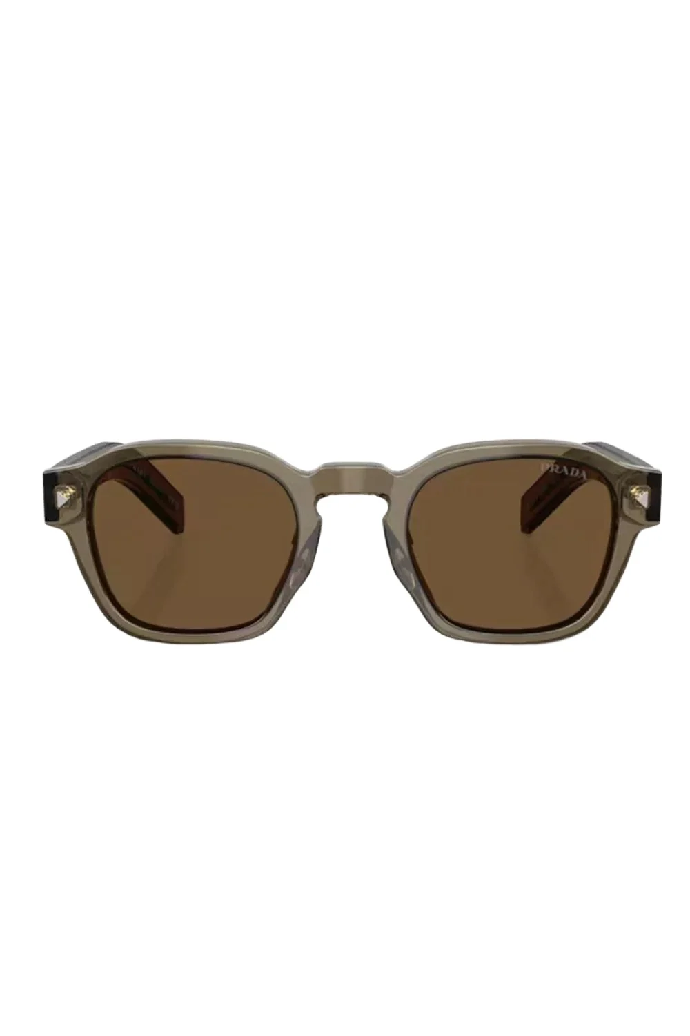 Prada Bold Transparent Round Sunglasses