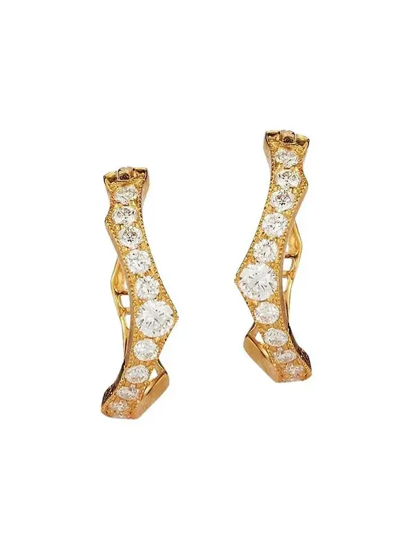 Briar Diamond Huggie Earrings Briar Diamond Huggie Earrings