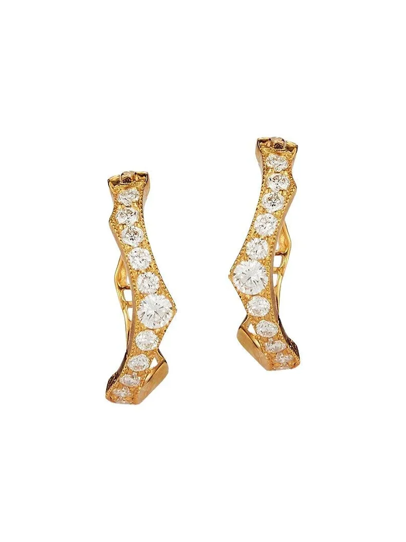 Briar Diamond Huggie Earrings Briar Diamond Huggie Earrings