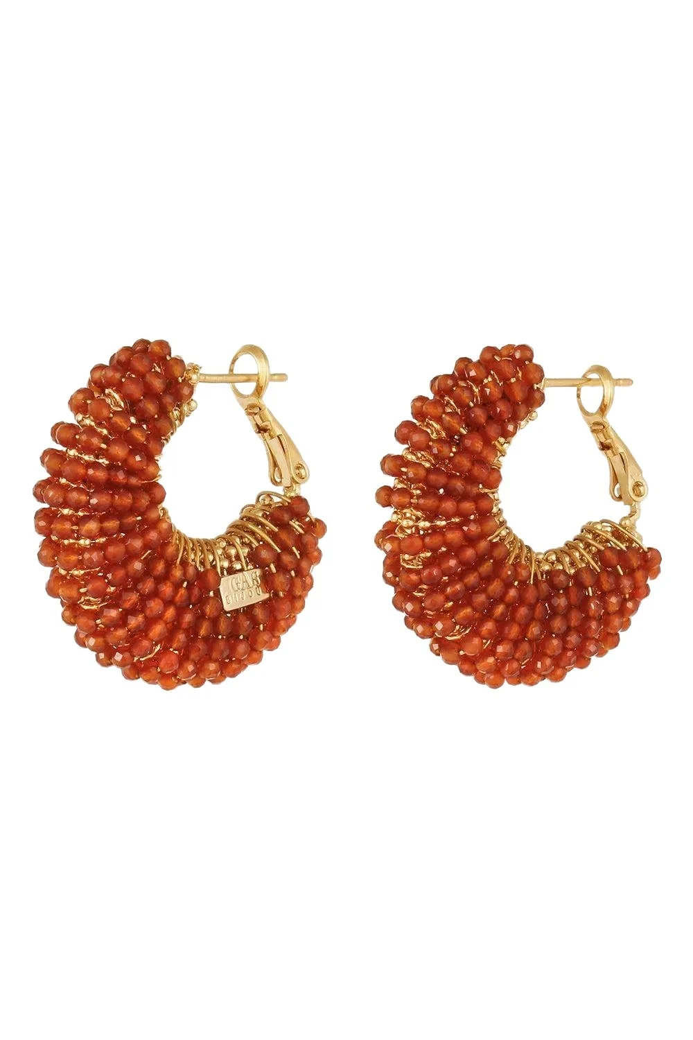 Burnt Orange Small Izzia Earrings