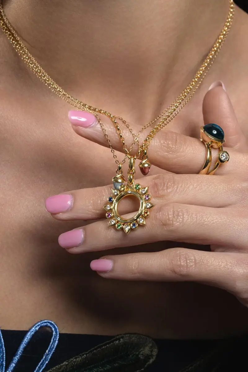 TAMARA COMOLLI Candy Small Gypsy Sun Pendant | Thumbnail 3 TAMARA COMOLLI Candy Small Gypsy Sun Pendant | Thumbnail 3
