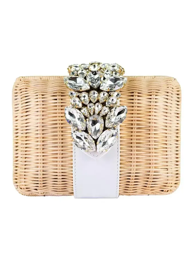 Capri Clutch - White