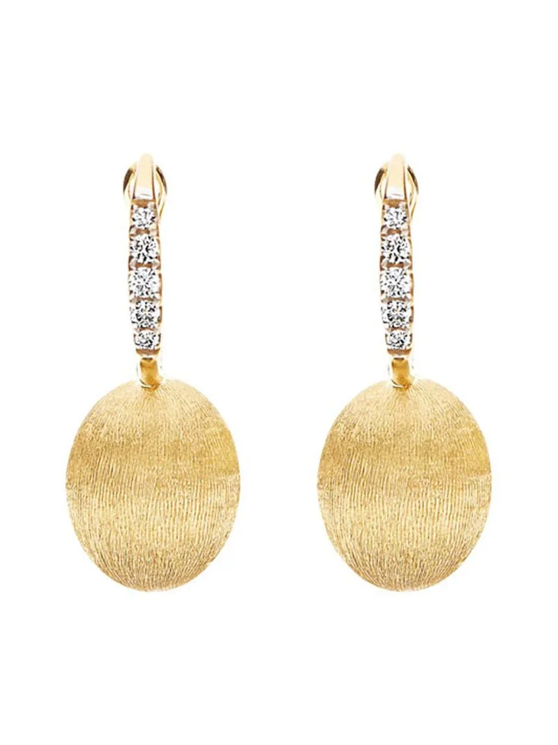 Ciliegine Gold Drop Earrings