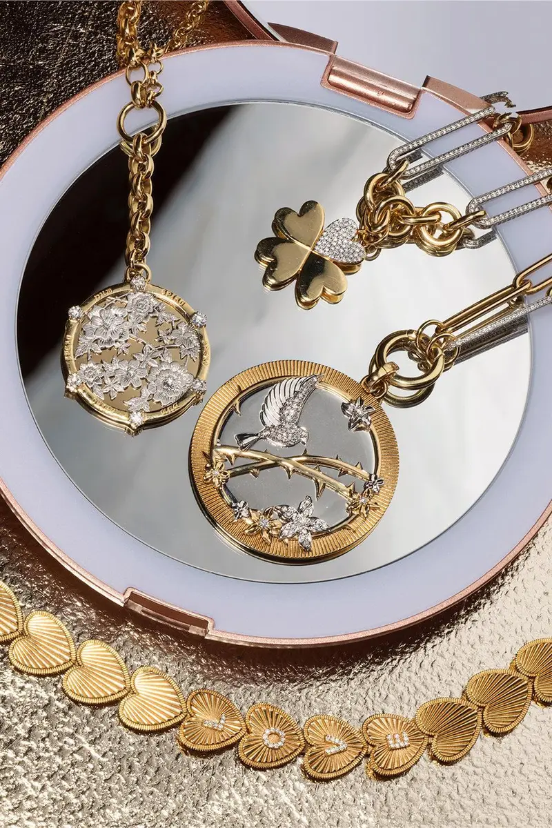 Foundrae Clover Mixed Diamond Clip Bracelet | Thumbnail 2
