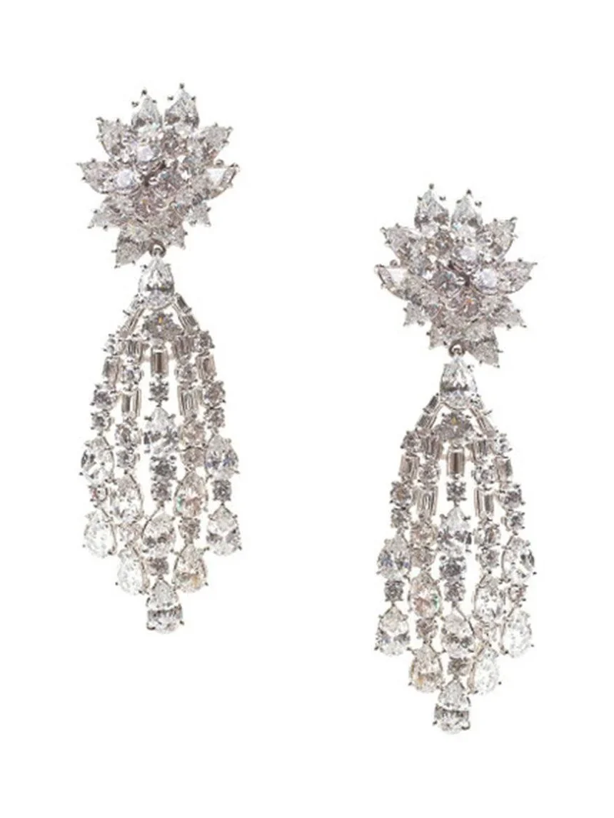FANTASIA by DESERIO Cluster Waterfall Earrings