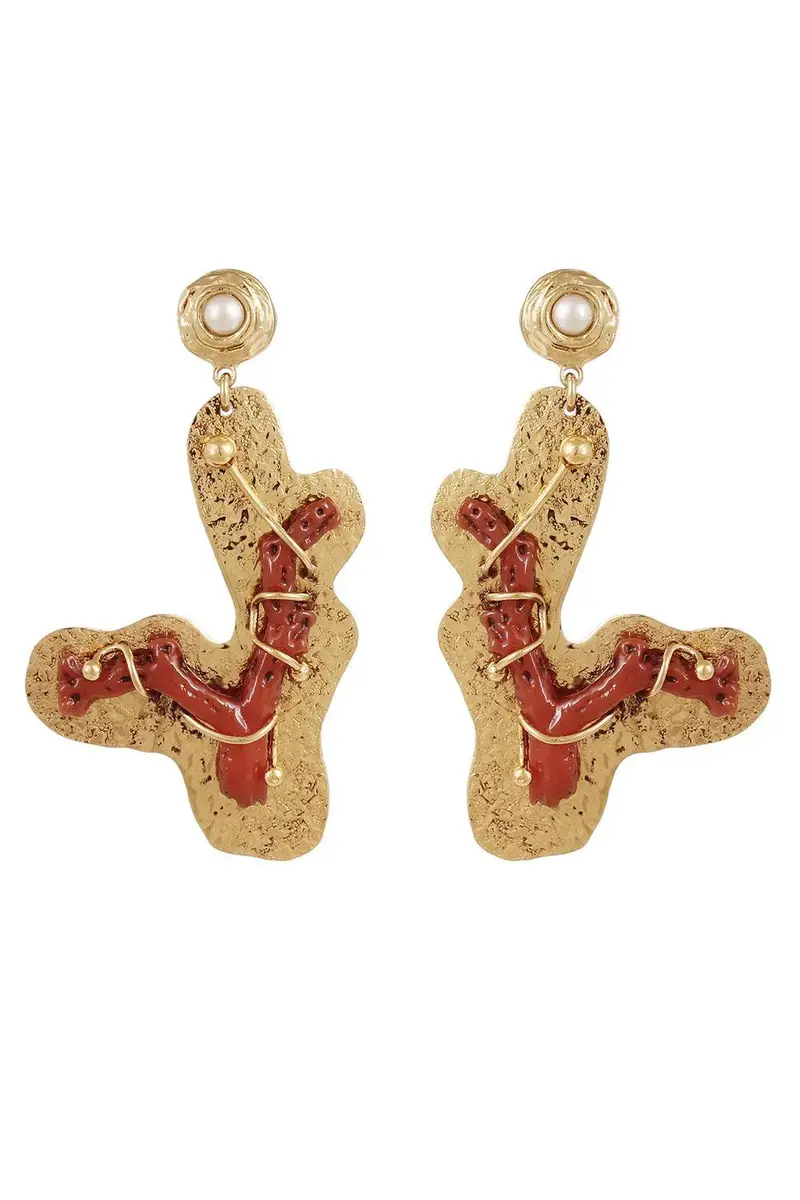Gas Bijoux Coral Formentera Earrings | Image 1 Gas Bijoux Coral Formentera Earrings | Image 1