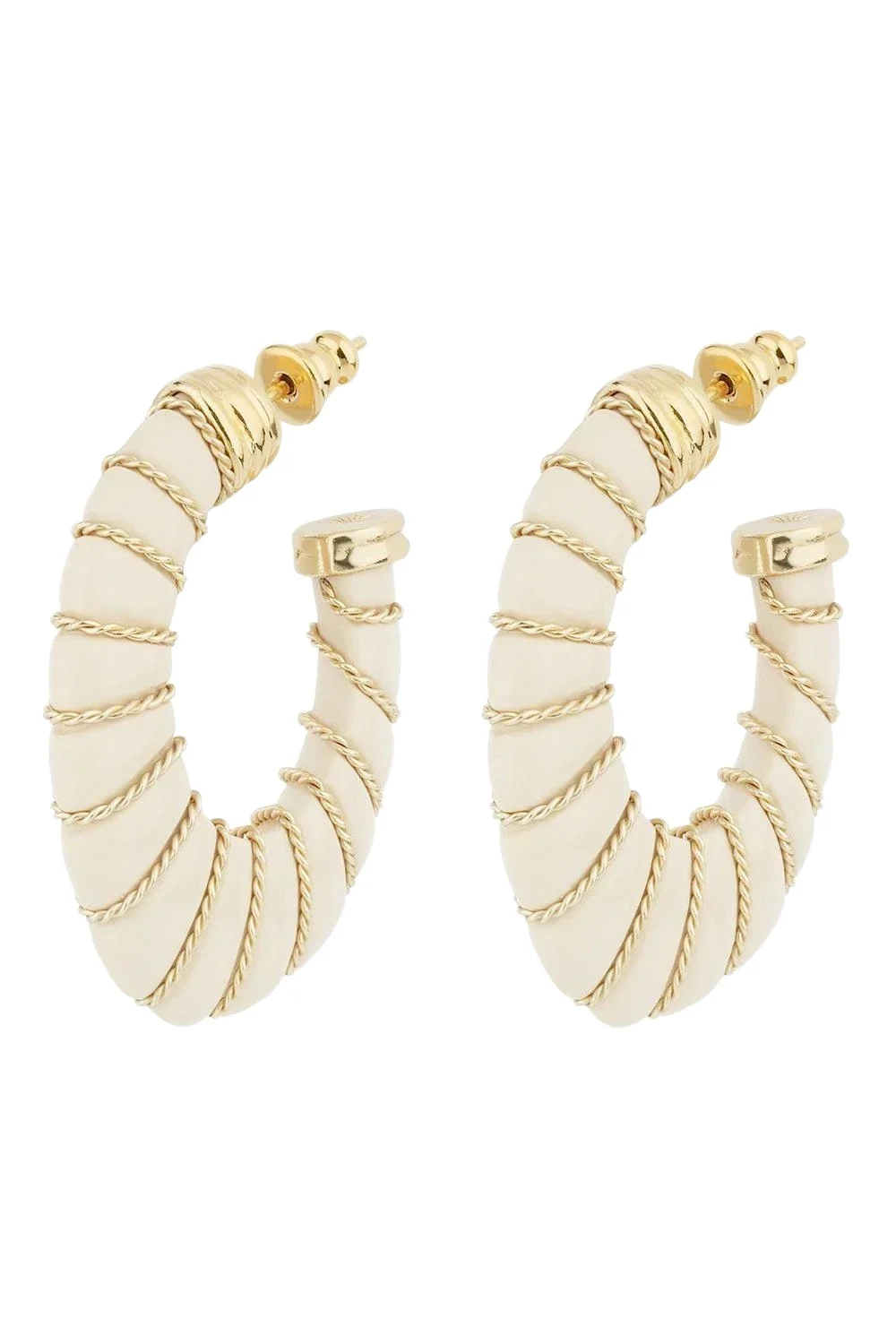 Cream Small Cyclade Earrings Cream Small Cyclade Earrings