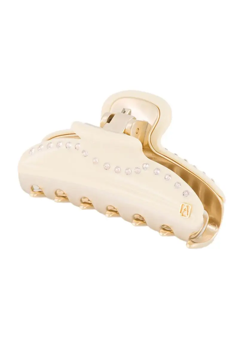 Crystal Medium Vendome Strass Hair Clip - Ivory Orange Crystal Medium Vendome Strass Hair Clip - Ivory Orange