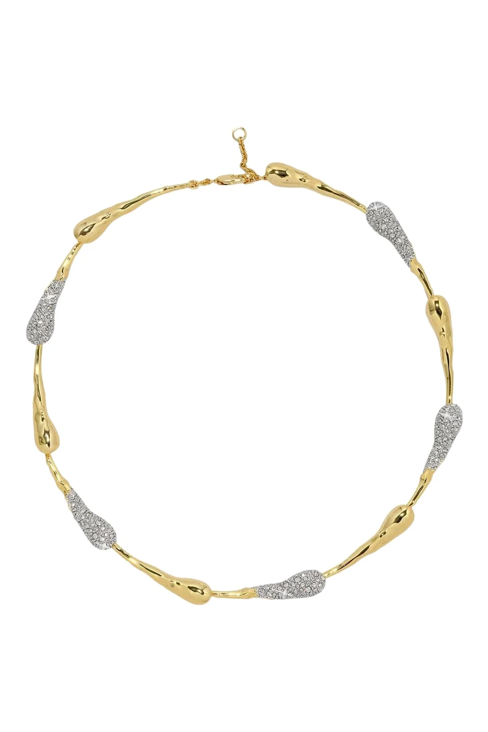 Crystal Teardrop Solanales Riviera Necklace Crystal Teardrop Solanales Riviera Necklace