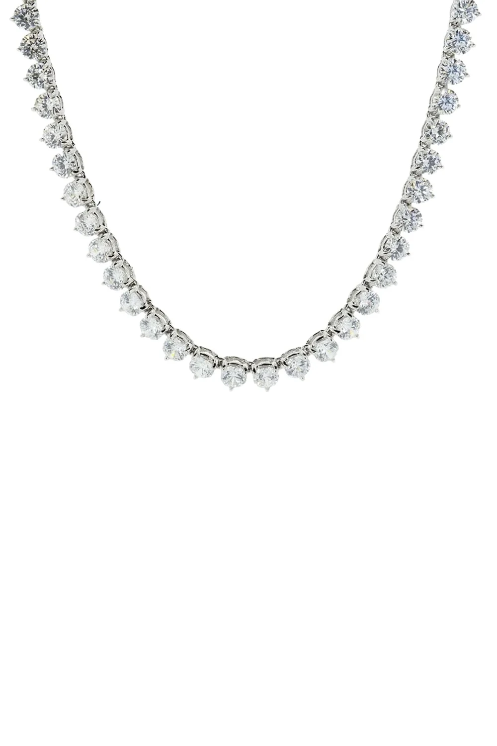 FANTASIA by DESERIO Cubic Zirconia Tennis Necklace 4MM