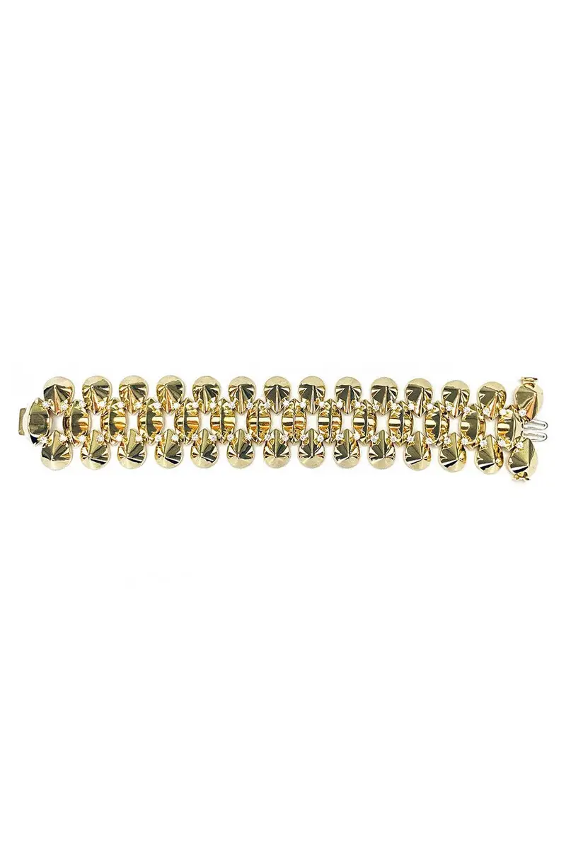 ALETTO BROTHERS Diamond Accent Gilded Echo Bracelet | Image 1 ALETTO BROTHERS Diamond Accent Gilded Echo Bracelet | Image 1