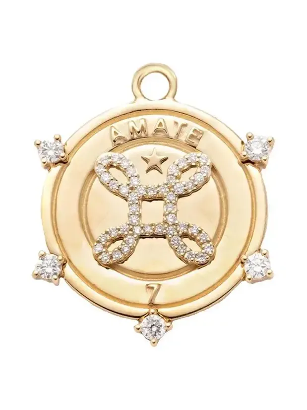 Diamond Amate Medium Medallion Diamond Amate Medium Medallion
