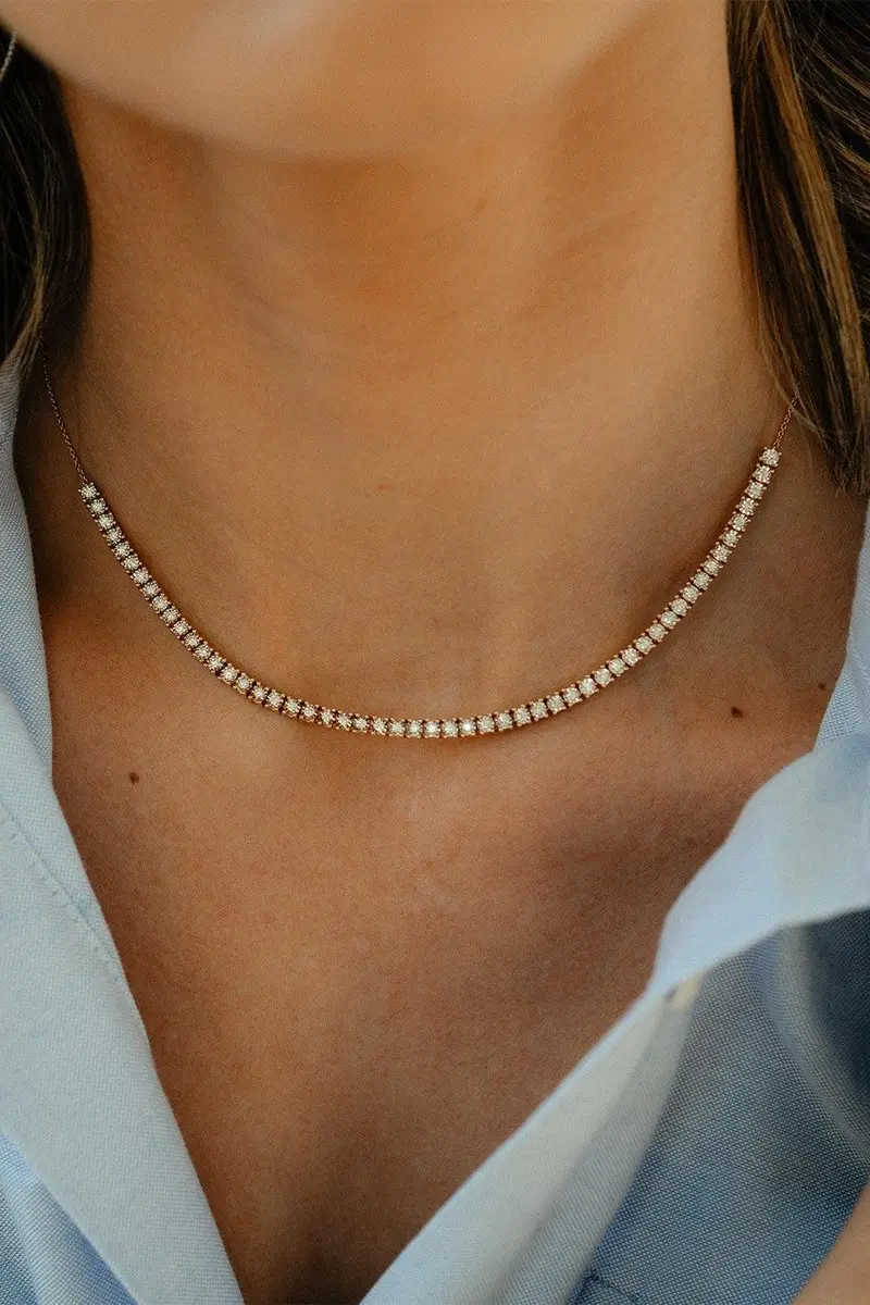 DANA REBECCA DESIGNS Diamond Ava Bea Tennis Necklace | Thumbnail 2