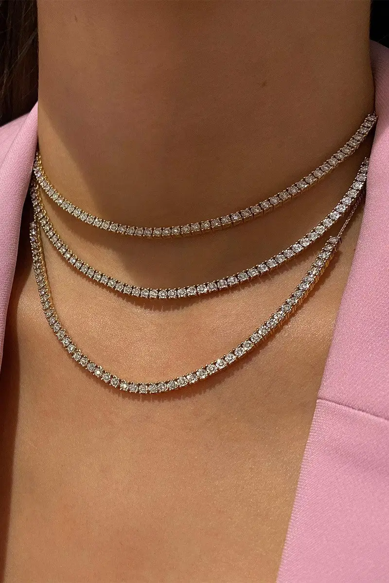 DANA REBECCA DESIGNS Diamond Ava Bea Tennis Necklace | Thumbnail 3