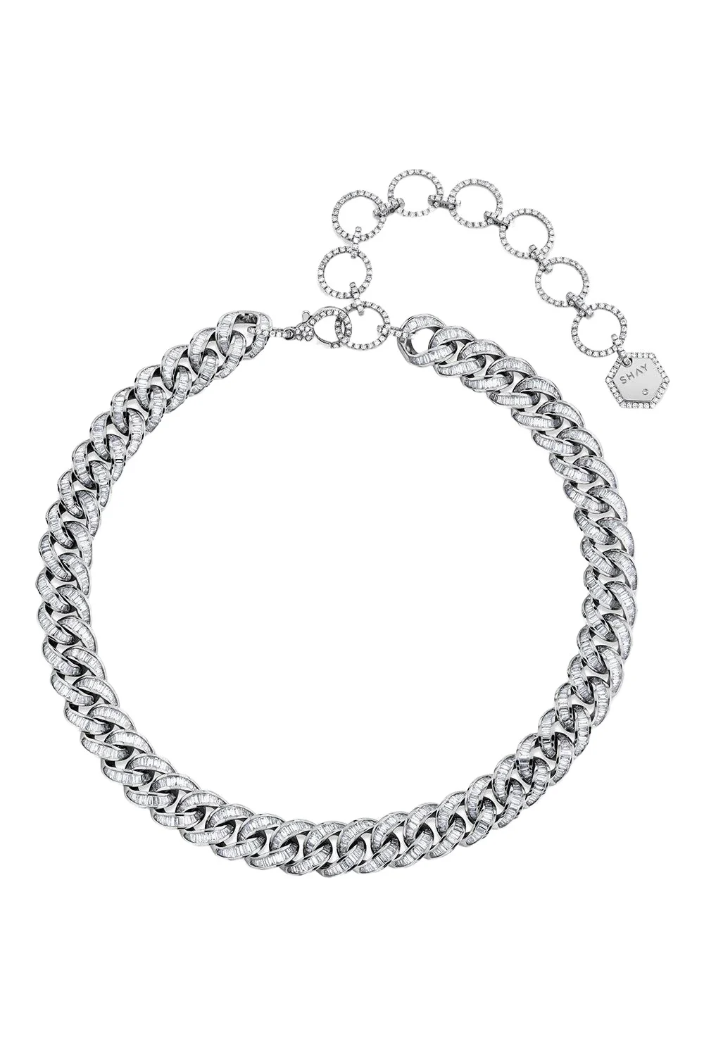 Diamond Baguette Essential Link Necklace