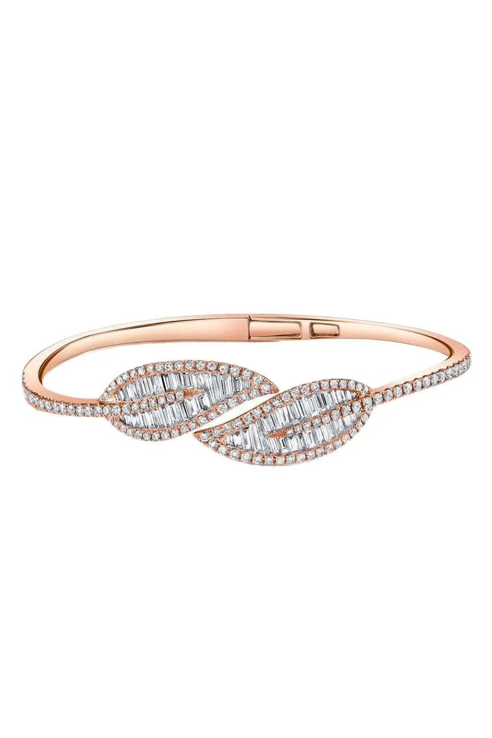 Anita Ko Diamond Baguette Leaf Bracelet