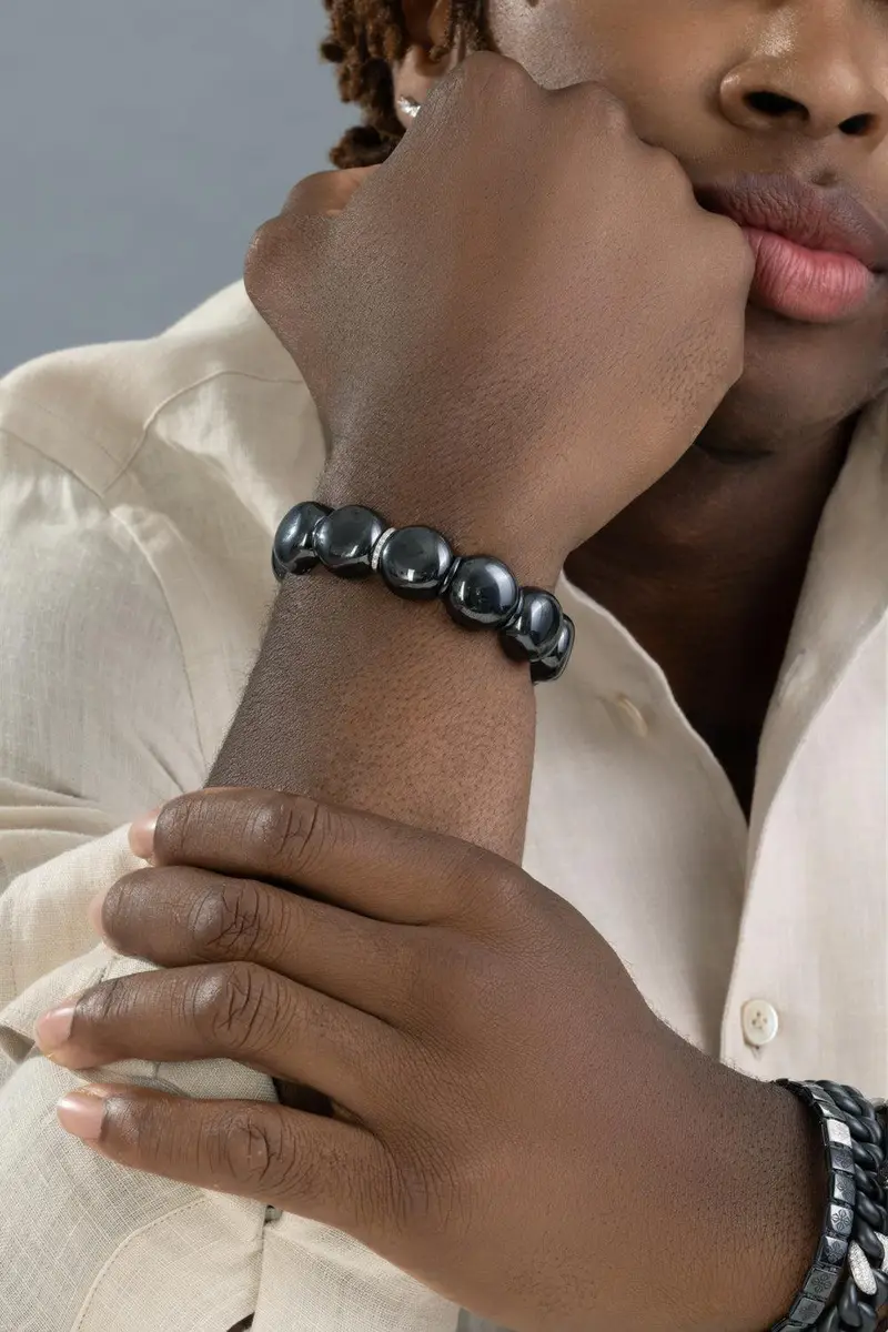 ROBERTO DEMEGLIO Diamond Bar Black Dama Bracelet | Thumbnail 4 ROBERTO DEMEGLIO Diamond Bar Black Dama Bracelet | Thumbnail 4