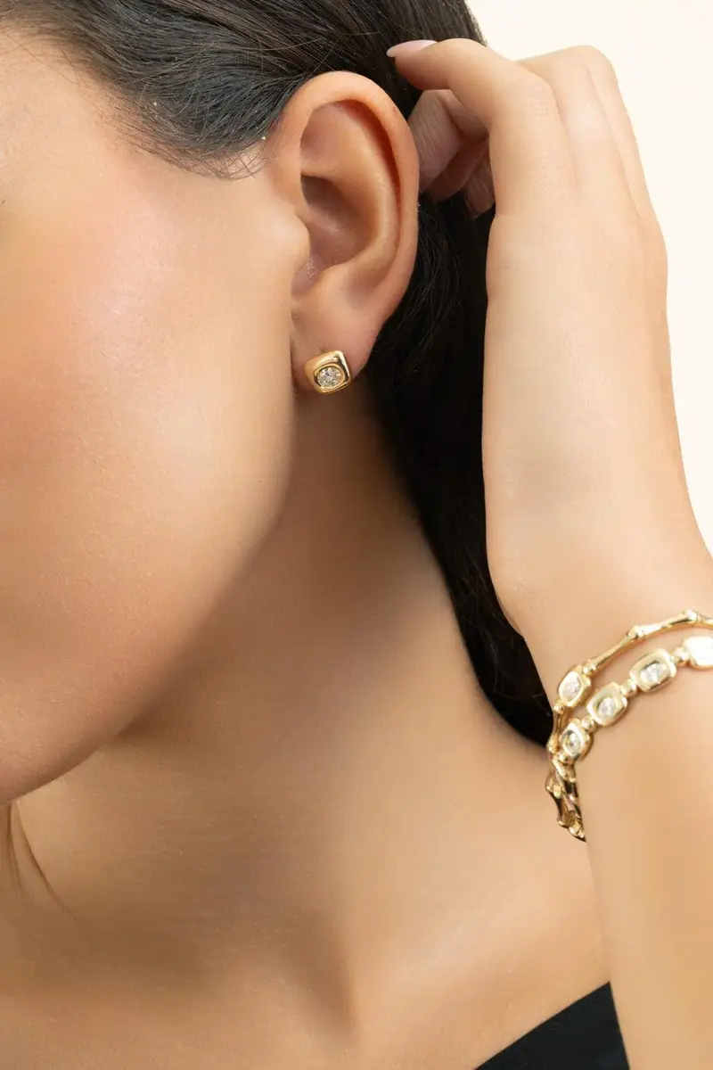 ZAHN-Z Diamond Beluga Stud Earrings | Thumbnail 4 ZAHN-Z Diamond Beluga Stud Earrings | Thumbnail 4