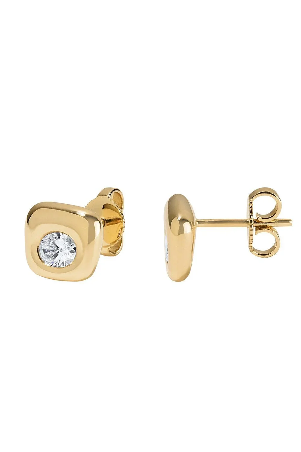 Diamond Beluga Stud Earrings Diamond Beluga Stud Earrings
