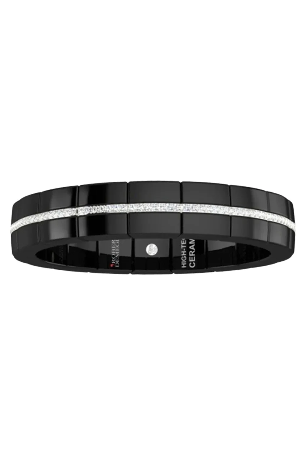 Diamond Black Eternity Domino Ring Diamond Black Eternity Domino Ring