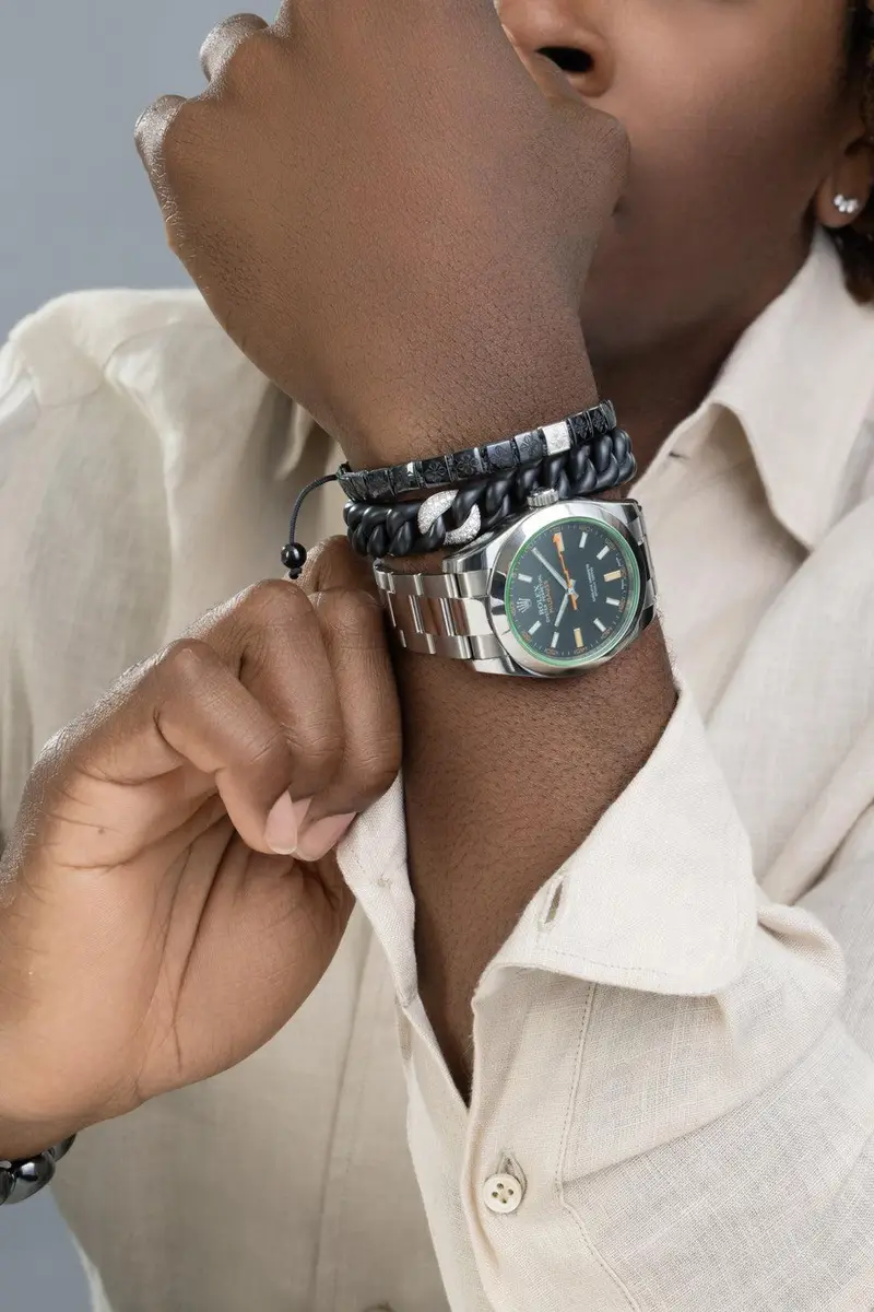 SHAMBALLA JEWELS Diamond Black Lock Bracelet | Thumbnail 4 SHAMBALLA JEWELS Diamond Black Lock Bracelet | Thumbnail 4