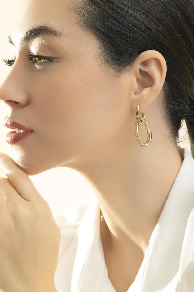 BIZZOTTO Diamond Blink Pendant Earrings | Thumbnail 3
