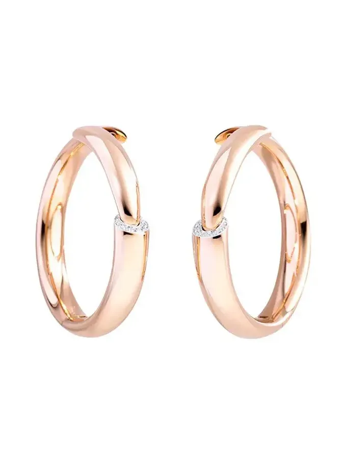 Diamond Dial Hoop Earrings Diamond Dial Hoop Earrings