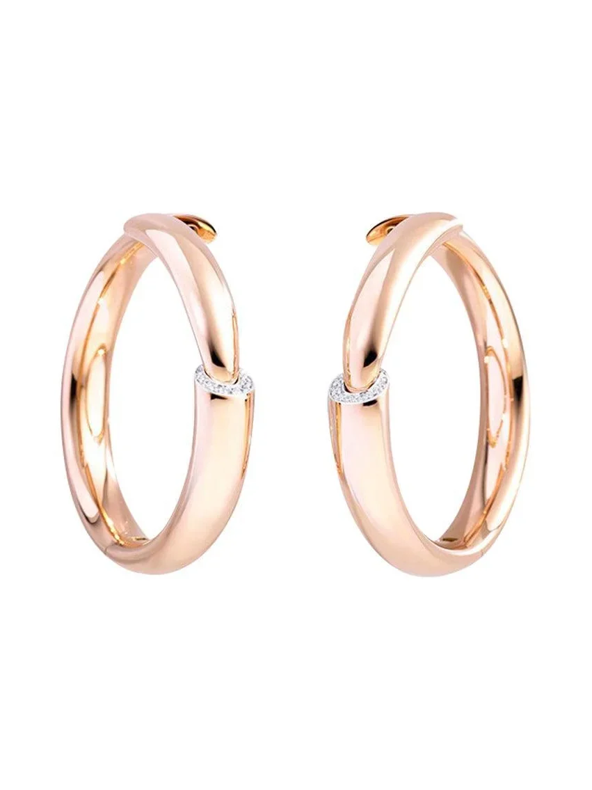 Diamond Dial Hoop Earrings Diamond Dial Hoop Earrings