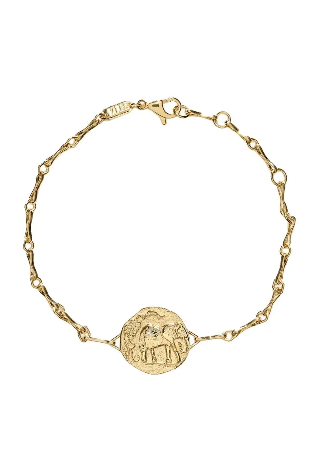 Diamond Elefante Single Coin Bracelet Diamond Elefante Single Coin Bracelet