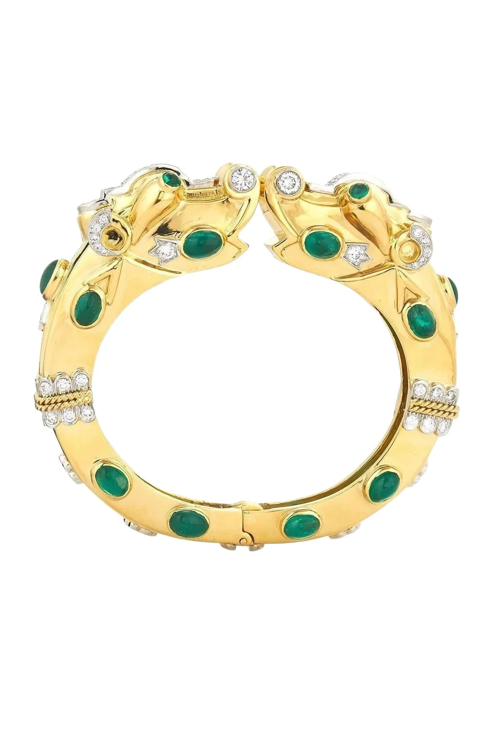 Diamond Emerald Makara Bracelet Diamond Emerald Makara Bracelet