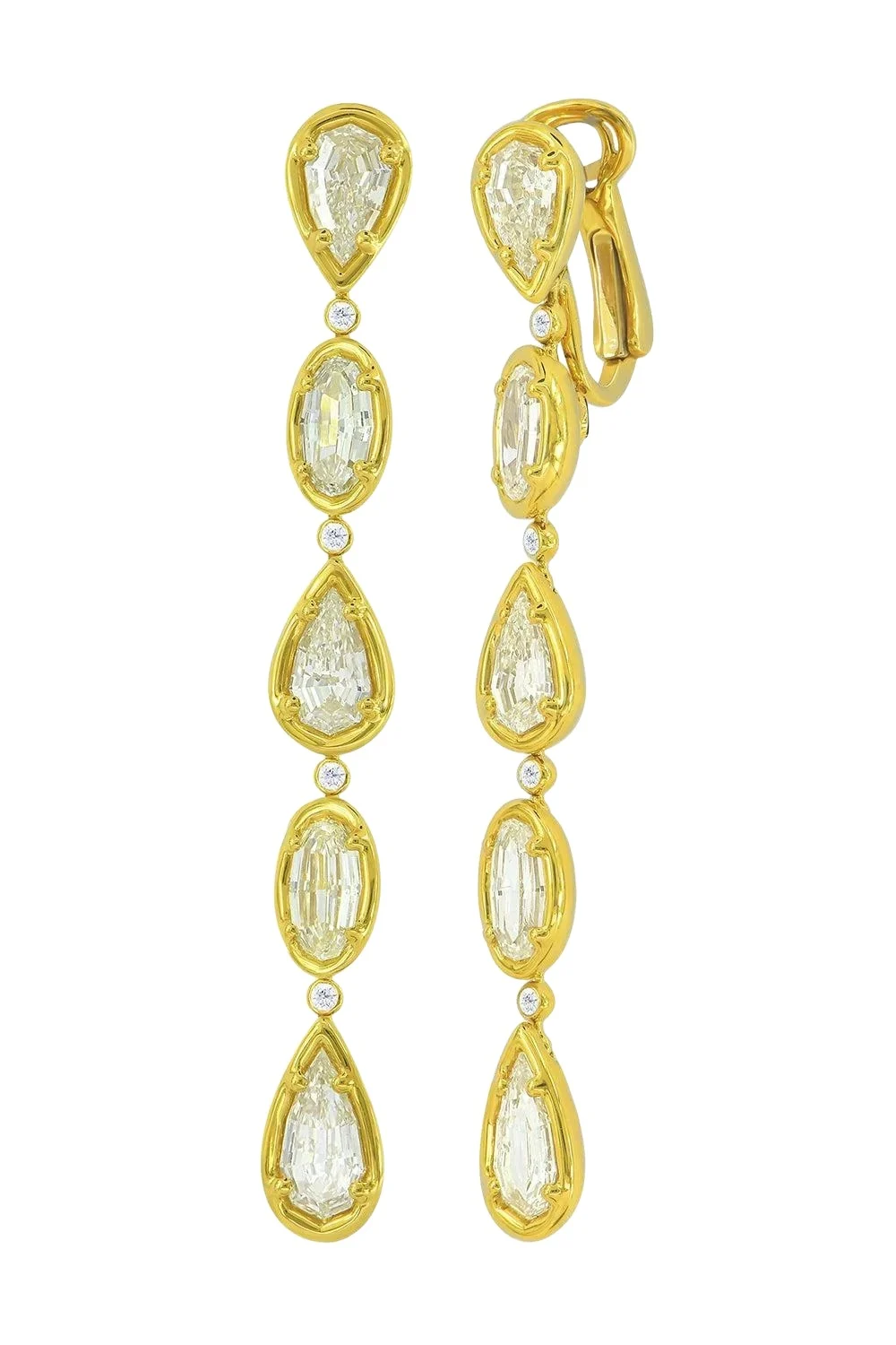 Diamond Five Drop Earrings Diamond Five Drop Earrings